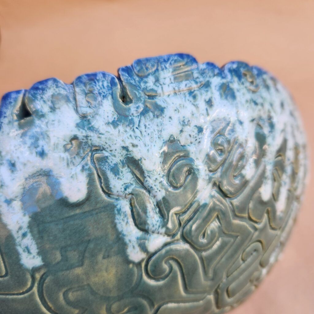 Handbuilt ceramic Khmer bowl